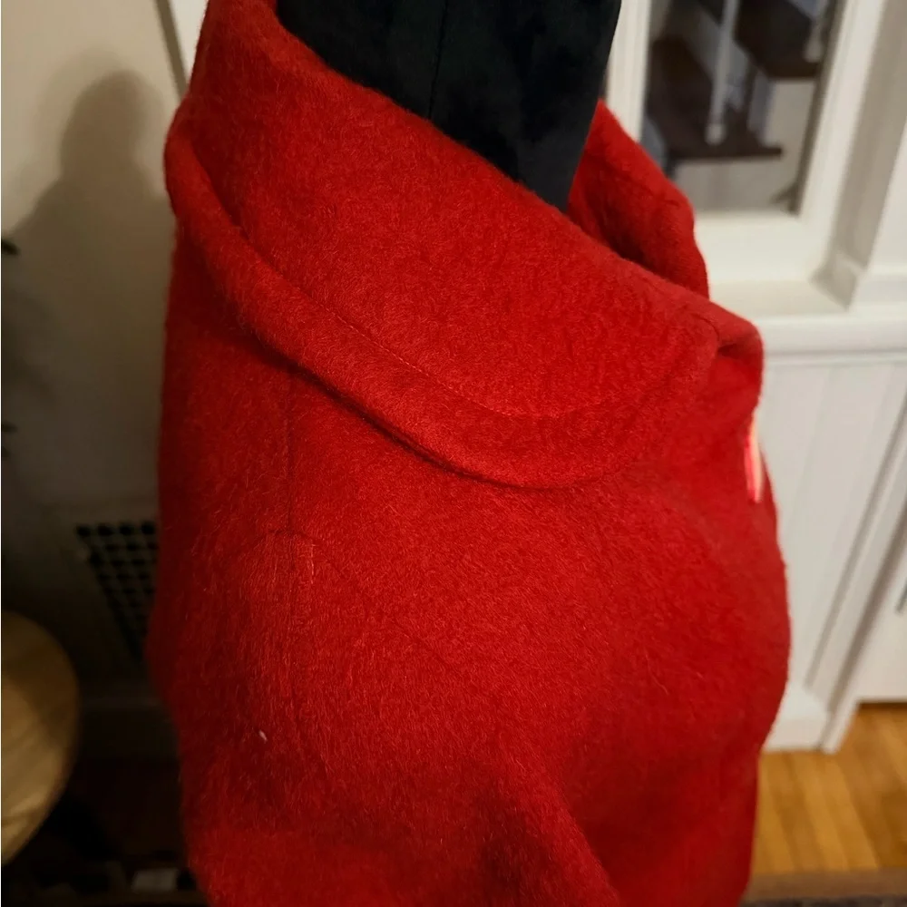 Vintage Elegant Red mohair? Women's Coat - Picture 7 of 15